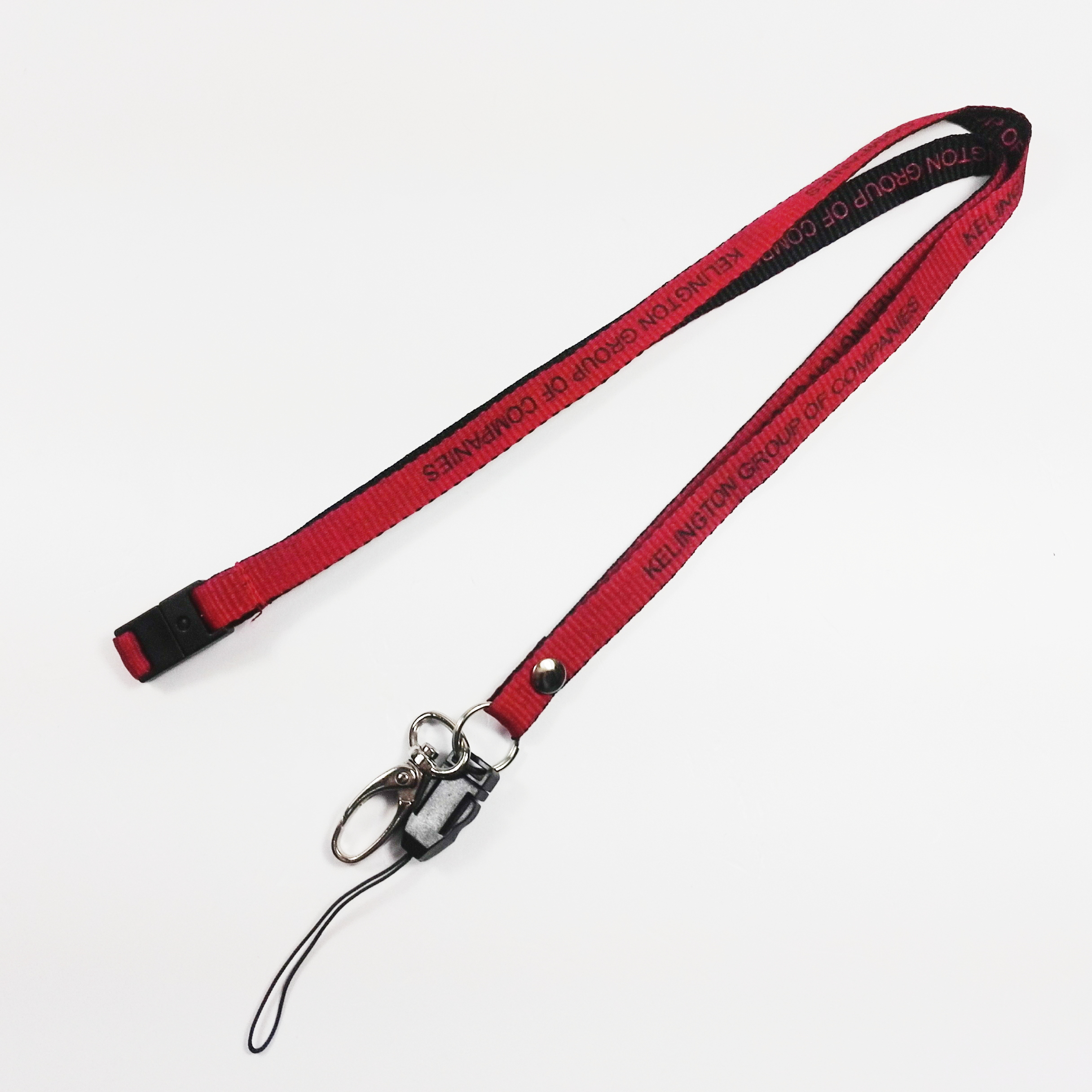 key adjustable break away polyester lanyard